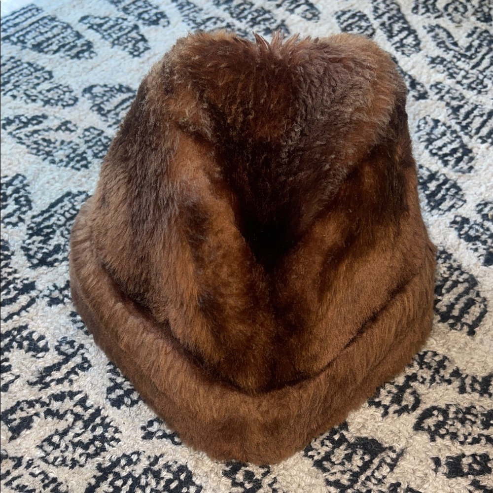 Brown Fur Men's Hat